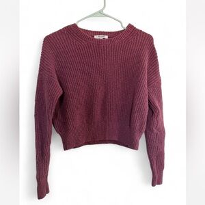 Madewell Textured Knit Cotton Crew Neck Sweater